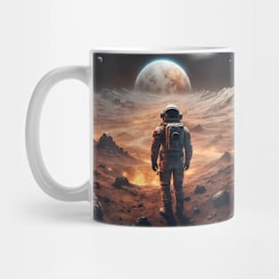 Astronaut Interstellar Destination Planet In Cosmos Mug